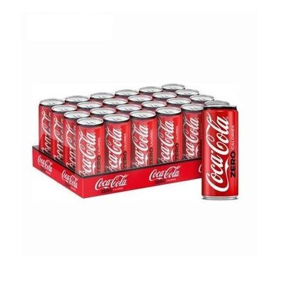 كوكا كولا زيرو 320 مل (24 علبة)