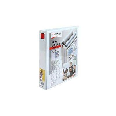 COMIX HD View Binders PVC, A4 Size, 2-D 40mm (1.5"), White Color