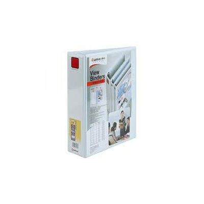 COMIX HD View Binders PVC, A4 Size, 2-D 65mm (2.5"), White Color