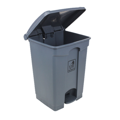 Garbage with Step On Plastic 45 Lt (Gray)
