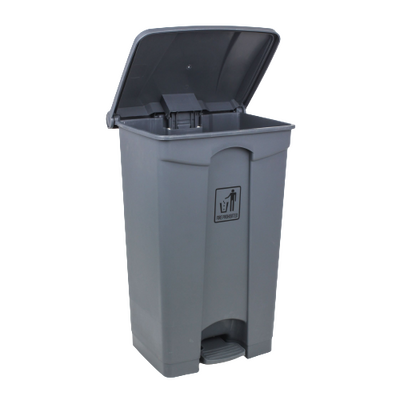 Garbage with Step On Plastic 87 Lt (Gray)