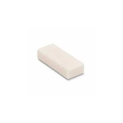 Rubber Eraser, Plain, Small, White