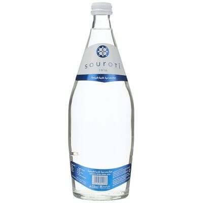 Souroti Natural Water Glass Sparkling 750 ml (1 case x 12 bottles)