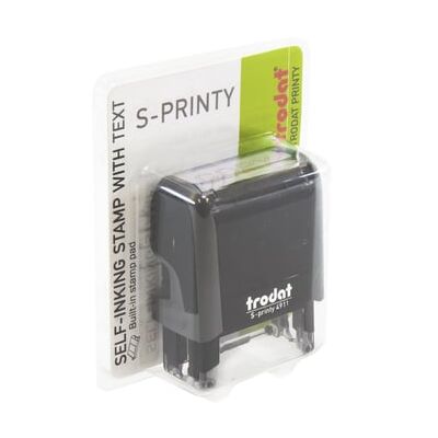 Stamp, Trodat Printy 4911, Self Inking Stamp, "Faxed", Red