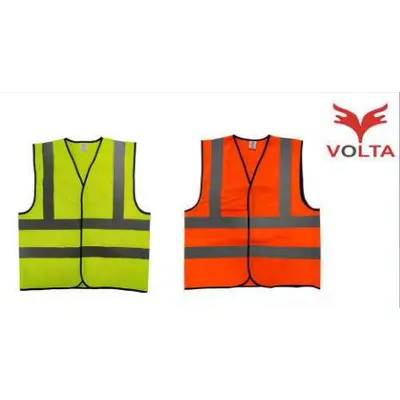 Safety zoon, Reflective Fabric Vest - VOLTA Yellow & Orange 120 GSM