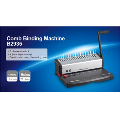 Comix Comb Binding Machine 450 Sheets, A4 Size B2935