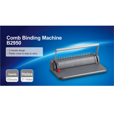 Efficient Document Binding with COMIX Binding Machine B2950 - Perfect for Offices and Professionals