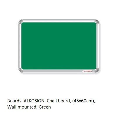 لوحات، سبورة طباشير، (45×60 سم)، تثبت على الجدار، اخضر