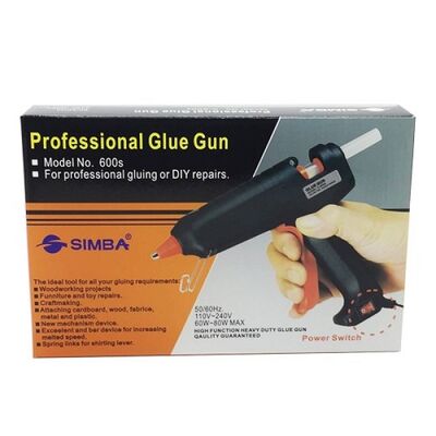 Glue, SIMBA, Glue Gun K-600s, Large, 220 volte, Black