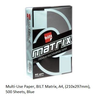 Multi-Use Paper, BILT Matrix, A4, (210x297mm), 500 Sheets, Blue