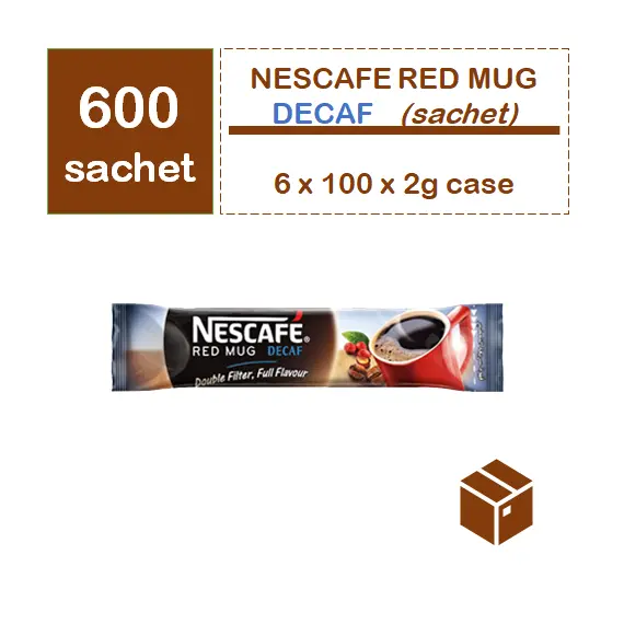 Nescafe Coffee Red Mug Decaf sachet