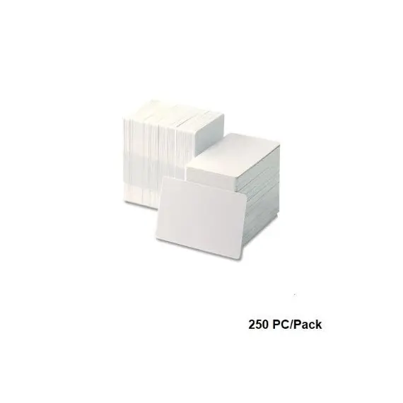 Badges & Holders, PVC Blank Cards, Wihte , 250 PC/Pack
