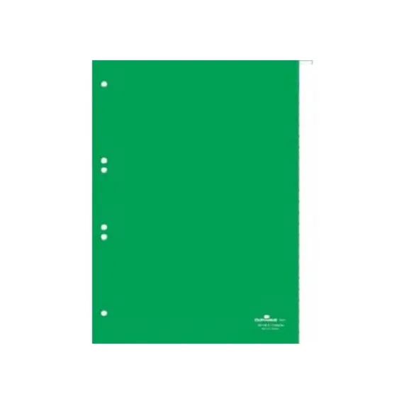 Divider, LANES, Green Index Divider, PVC,  A4, 5 Sheets