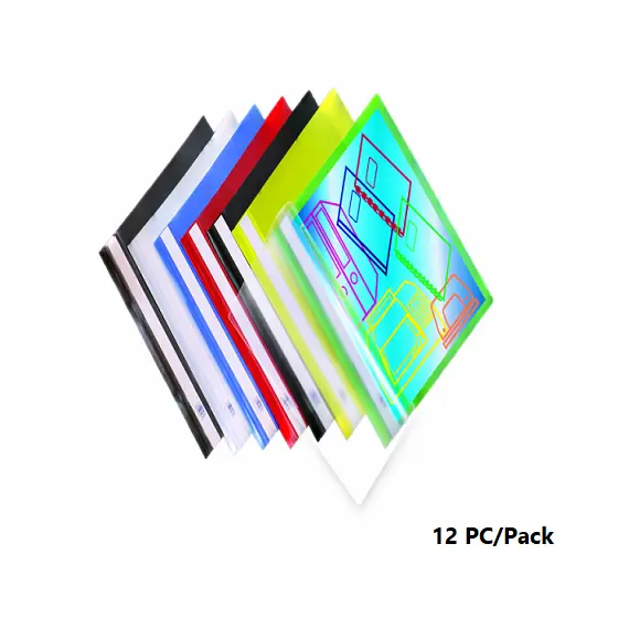 ملف عرض التقارير، اطلس، ملف تقارير، بلاستيك، A4، الوان متنوعة، 12 حبة/ علبة