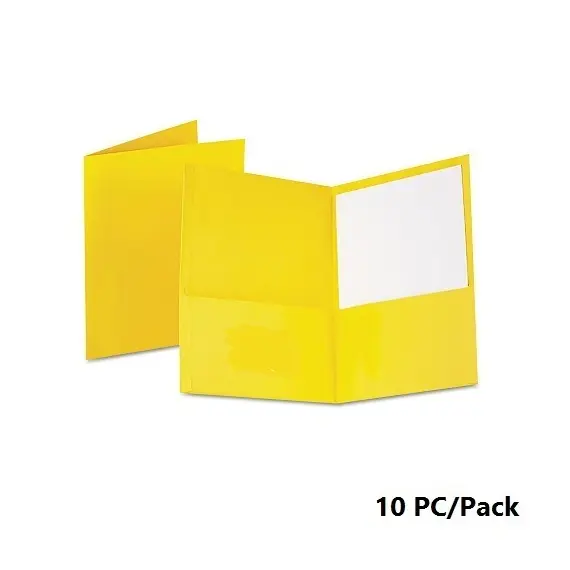 ملف عرض التقارير، باسيل، ملف، جيبين، A4، اصفر فاتح، 10 حبة/ علبة
