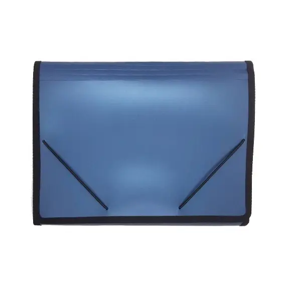 Documents Covers, SIMBA, Expanding File, 12 Pockets with Side Rubber, Blue