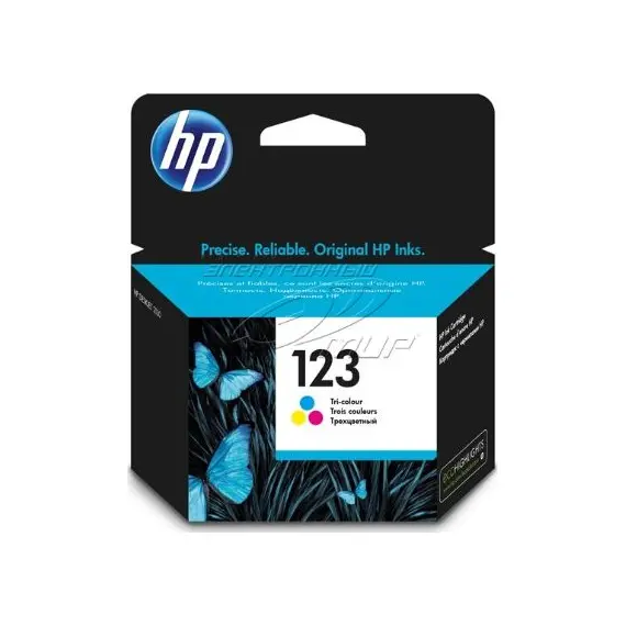 خرطوشة الحبر الأصلية HP 123 Tri-color (F6V16AE)