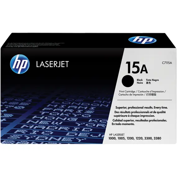 HP 15A Black Original Laser Toner Cartridge (C7115A)
