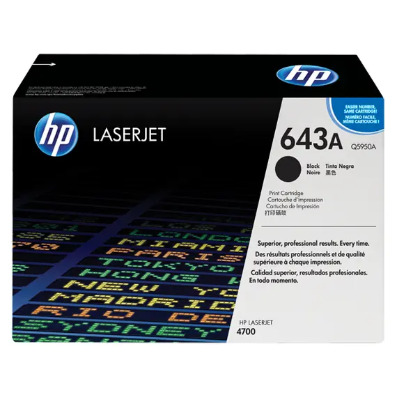 خرطوشة HP 643A اسود اصلي LaserJet Toner (Q5950A)