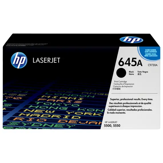 حبر HP 645A أسود أصلي لطابعات ليزر جت (C9730A)