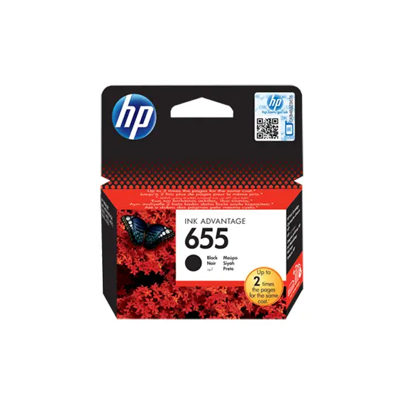 خرطوشة حبر سائل اسودHP 655 الأصلية (CZ109AE)