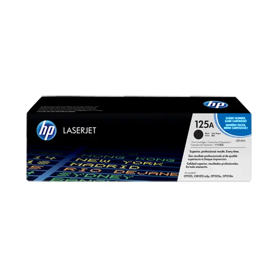 HP 125A Black Original Laser Toner (CB540A)