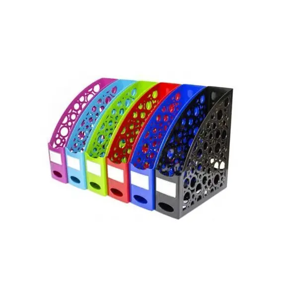 ادوات تنظيم التخزين، ار كي، رفوف لمجلات والاوراق، قسم واحد، بلاستيك، الوان متنوعة