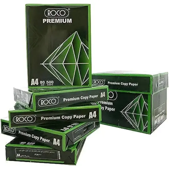 روكو ورق متعدد الاستخدامات أ4 / 80 جم ابيض (5 ربطة/كرتون)