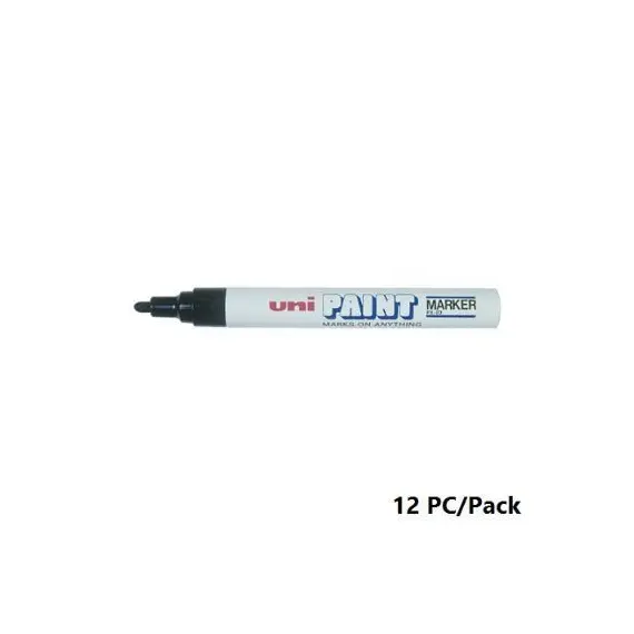 قلم بوية، يوني-بول، بي اكس-20، راس مستديرة، 2.2 - 8.2 مم، اسود، 12 حبة/علبة