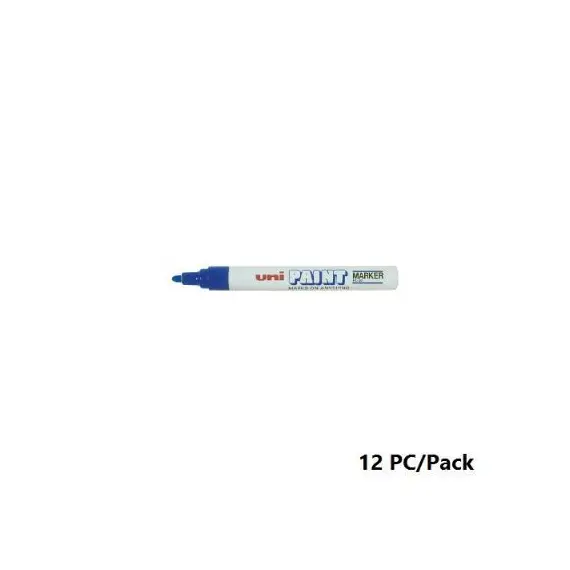 قلم بوية، يوني-بول، بي اكس-20، راس مستديرة، 2.2 - 8.2 مم، ازرق، 12 حبة/علبة