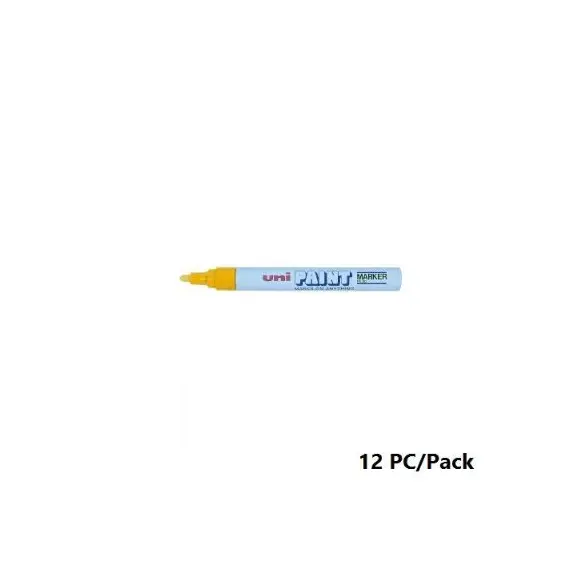 قلم بوية، يوني-بول، بي اكس-30، راس مستديرة، 2.2 - 8.2 مم، اصفر، 12 حبة/علبة