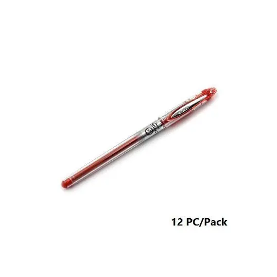 Pen, Pentel, BG207-B, 0.7mm, Slicci, Capped, Red, 12 pcs/Pack