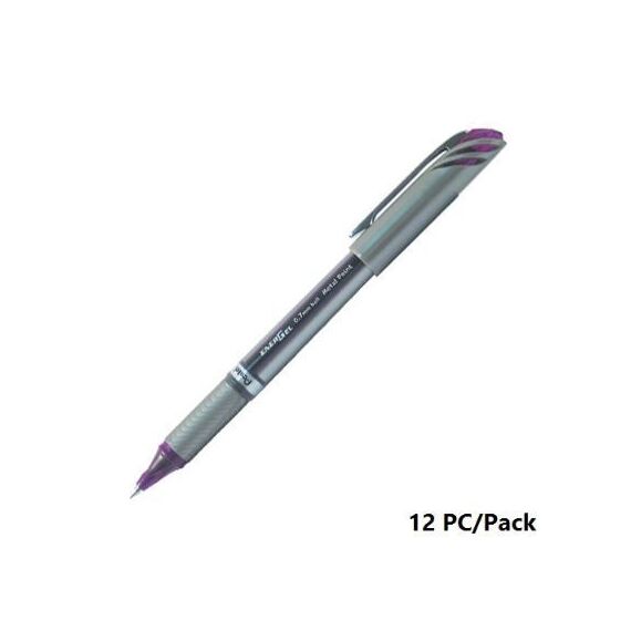 Pen, Pentel, BL27-VH, 0.7mm, Energel, Capped, Violet, 12 Pcs/Pack