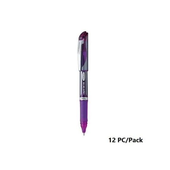 Pen, Pentel, BL60-VH, 1.0mm, Energel, Capped, Violet, 12 Pcs/Pack