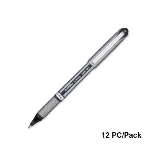 Pen, Pentel, BL27-AH, 0.7mm,Energel, Capped,Black, 12pcs/Pack
