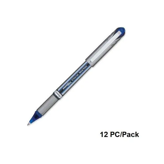 Pen, Pentel, BL27-CH, 0.7mm, Energel, Capped, Blue, 12 Pcs/Pack