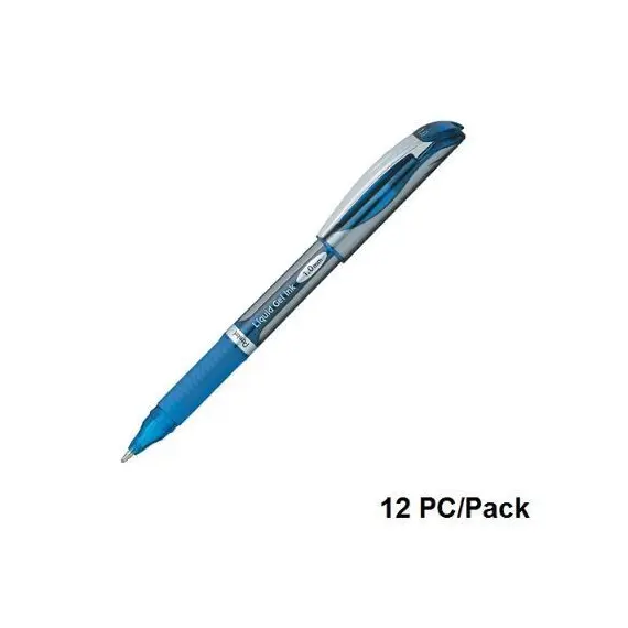 Pen, Pentel, BL60-CH, 1.0mm, Energel, Capped, Blue, 12 Pcs/Pack