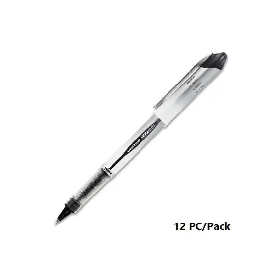 قلم، يوني-بول، قلم حبر سائل(فيجن ايليت)، 0.8 مم، بغطاء، اسود، 12حبة/علبة