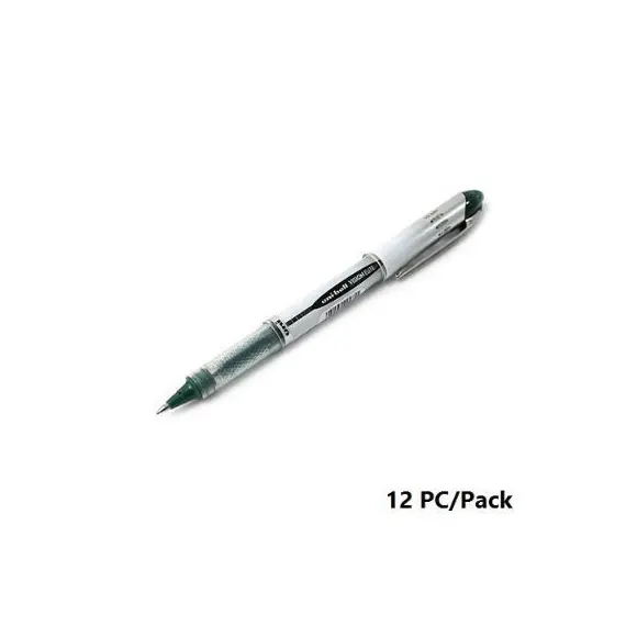 قلم، يوني_بول، قلم حبر سائل(فيجن ايليت)، 0.8 مم، بغطاء، اخضر، 12حبة/علبة