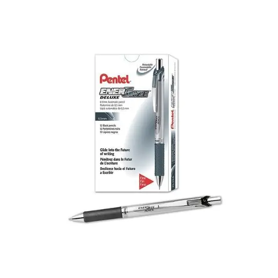 Pencil, Pentel, PL75-A, 0.5mm,Energize Pencil ,Mechanical,Black, 12pcs/Pack