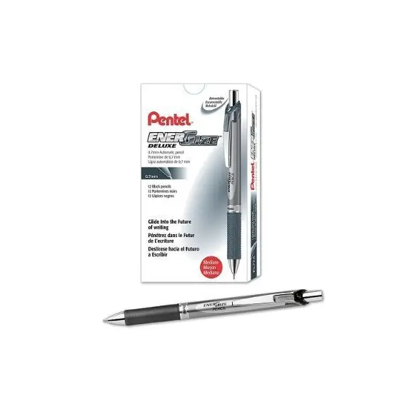 PENCIL, Pentel, PL77-A, 0.7mm, Energize Pencil, Mechanical, Black, 12pcs/Pack