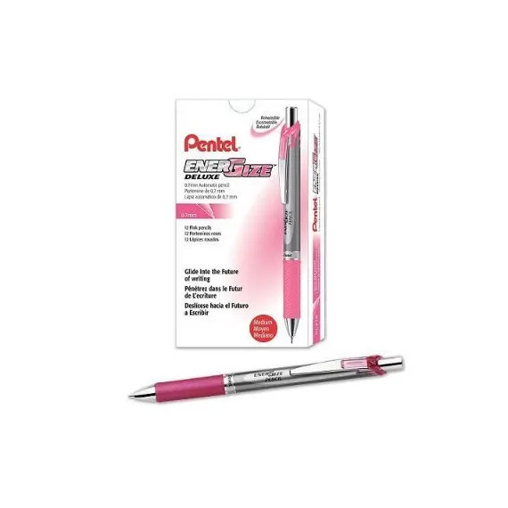 PENCIL, Pentel, PL77-P, 0.7mm, Energize Pencil, Mechanical, Pink, 12pcs/Pack
