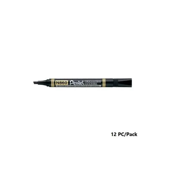 Permanent Marker, Pentel, N860-A, Maxiflo,Chisel Nip, Black