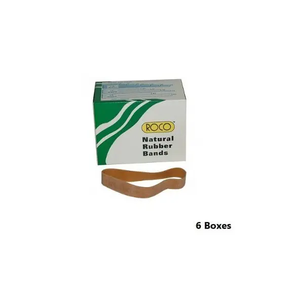 مطاط، مطاط طبيعي ،روكو، بني، 110 غرام، 6 علبة