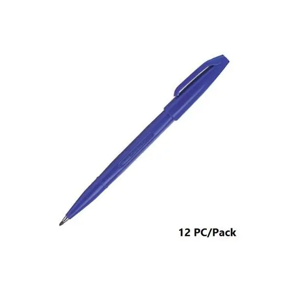 Sign And Marking Pen, Pentel, S520-C , 2.0mm, Acrylic Nip, Blue, 12 PC/PACK
