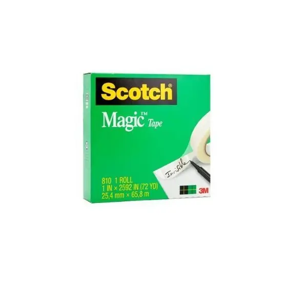 شطرطون، سكوتش، 3 ام، 1 بوصة (2.54 سم) ، 72 ياردة، شفاف