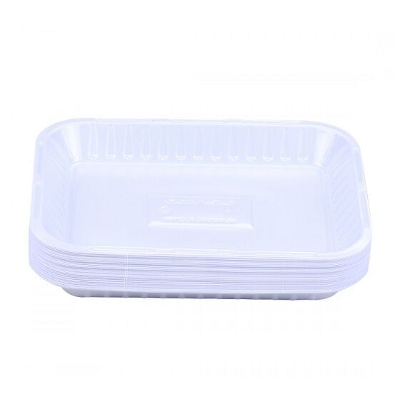 Plastic Rectangular Plates Size 1/2 (1000 plates)
