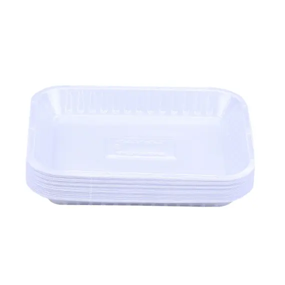 صحن بلاستيك مستطيل رقم 3 (1000 حبة)