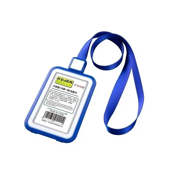 Badges & Holders, KEJEA, Badge Reel ID Card  with Rope T-1111 V, Plastic, 5 Pcs