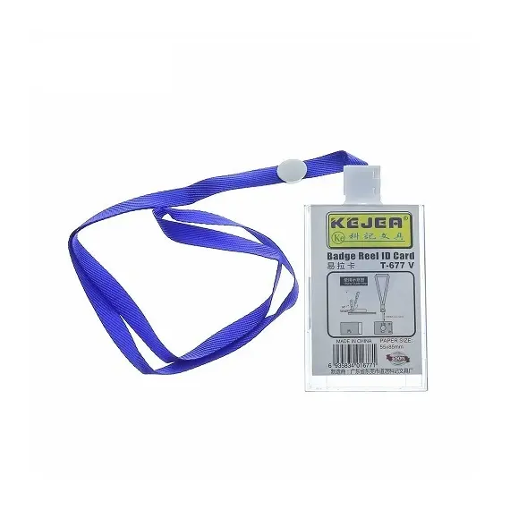 Shop KEJEA Badge Reel ID Card Holders: T-677 V Transparent Plastic Badges & Holders